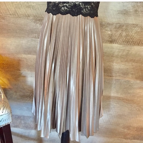 Xoxo Bronze/Gold Slip Dress - Picture 3 of 5